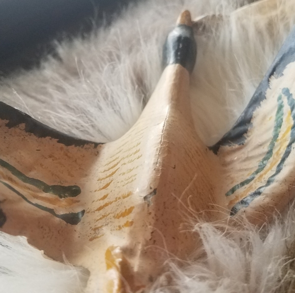 Antique Pair of Flying Canadian Geese.Hand painted Metal - Picture 5 of 7